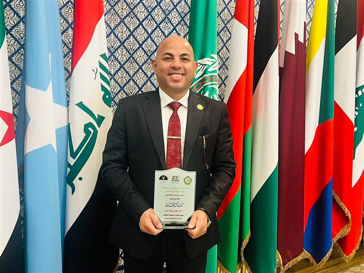 تكريم عربي للمهندس هيثم حسين بجامعة الدول العربية تقديرًا لجهوده في خدمة النازحين وإعادة الإعمار