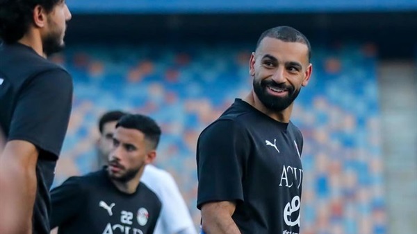 محمد صلاح في تدريب