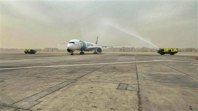 من تولوز إلى أرض الكنانة.. جوهرة السماء A350-900 تعلن مرحلة جديدة في تاريخ مصر للطيران 