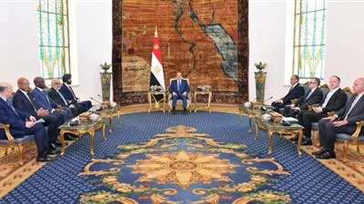 الرئيس السيسي يستقبل رئيس مجموعة البنك الدولي 