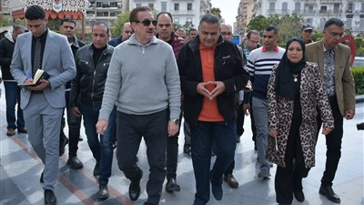 محافظ بورسعيد يتفقد حديقة فريال لمتابعة الخدمات المقدمة للمواطنين خلال عيد الفطر 