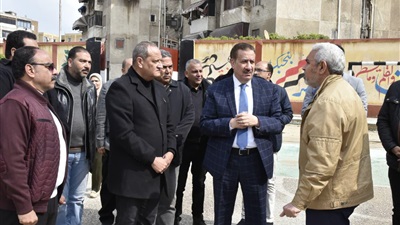 محافظ بورسعيد يتابع أعمال تطوير رفع كفاءة مدرسة عقبة بن نافع بحي الزهور  