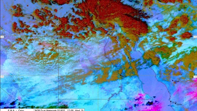 حدث مفاجئ وهطول كثيف لقطع الثلج في منطقة جسر السويس 