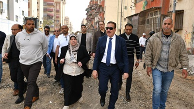 محافظ بورسعيد يتفقد أعمال تطوير ورفع كفاءة منطقة