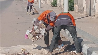 تنفيذًا لتوجيهات محافظ بورسعيد..استمرار أعمال رصف الطرق الداخلية بمنطقة النور بحي الضواحي  