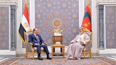 الرئيس السيسي يزور عمان ويبحث مع السلطان هيثم مستجدات الأوضاع الإقليمية 