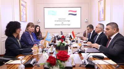 وزير العدل يبحث مع المنسقة المقيمة للأمم المتحدة في مصر تعزيز التعاون في مجالات العدالة وسيادة القانون 