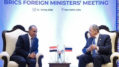 وزير الخارجية يلتقي نظيره الروسي على هامش اجتماع وزراء خارجية البريكس ويبحث معه جذب مزيد من الاستثمارات الروسية  