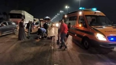 مصرع شاب وإصابة اثنين في حادث تصادم بطريق طنطا المحلة 