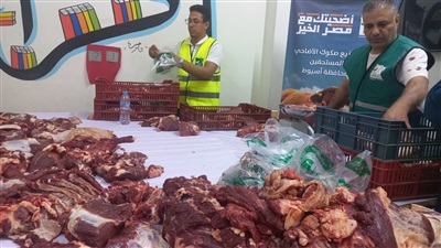 محافظ أسيوط: ذبح وتوزيع لحوم 45 رأس ماشية في ثالث أيام عيد الأضحى على الأسر المستحقة 