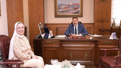 محافظ بورسعيد يلتقي النائبة الدكتورة أمل عصفورعضو مجلس النواب  