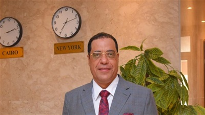 المستشار محمد حسن عبده يهنئ عائلة بدوي وصن بيراميدز جروب بزفاف رحمة بدوي 