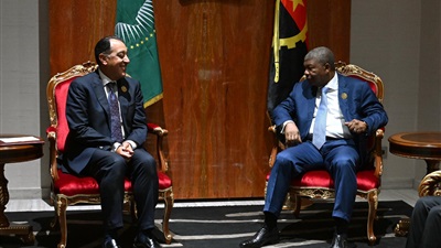 رئيس أنجولا يستقبل رئيس الوزراء لبحث تعزيز التعاون الثنائي وتنفيذ عدد من المشروعات المشتركة في عدد من المجالات 