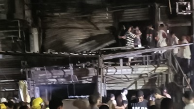 إصابة 8 أشخاص في حريق كبير بسبب انفجار أسطوانة غاز في الفيوم 