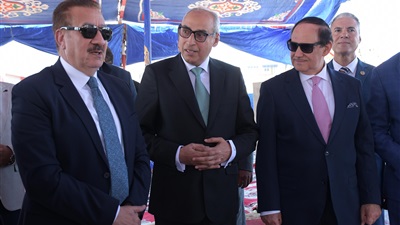 وضع حجر الأساس لمشروع إنشاء مبنى مجمع محاكم مجلس الدولة بمحافظة بورسعيد 