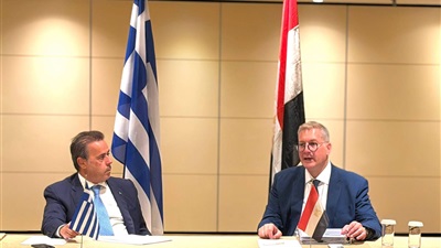 وزير البترول يبحث مع نظيره اليوناني تفعيل التعاون في مجال احتجاز وتخزين الكربون 