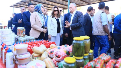 وزيرة التنمية المحلية والبيئة ومحافظ الوادي الجديد تتفقدان مبادرة خفض أسعار السلع الأساسية بمدينة الداخلة 