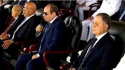 الرئيس السيسى: الأمن القومى المصرى قائم على مؤسستى الدفاع والداخلية 