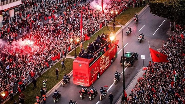 استقبال جماهير المغرب